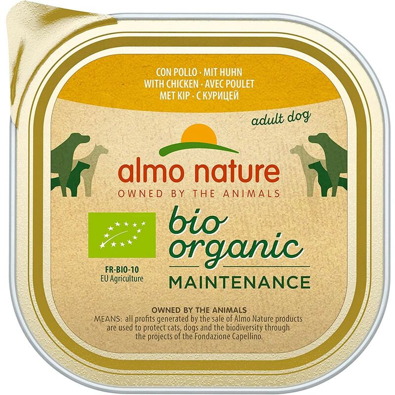 foto del prodotto cane bio pat pollo 300gr almo nature