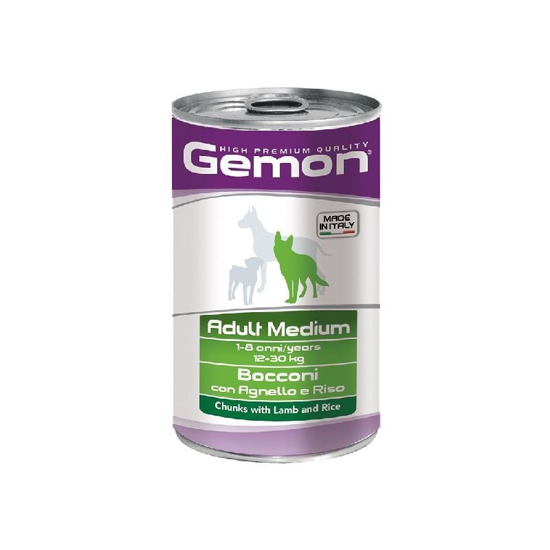 foto del prodotto cane bocconi medium agnello e riso 1250gr gemon