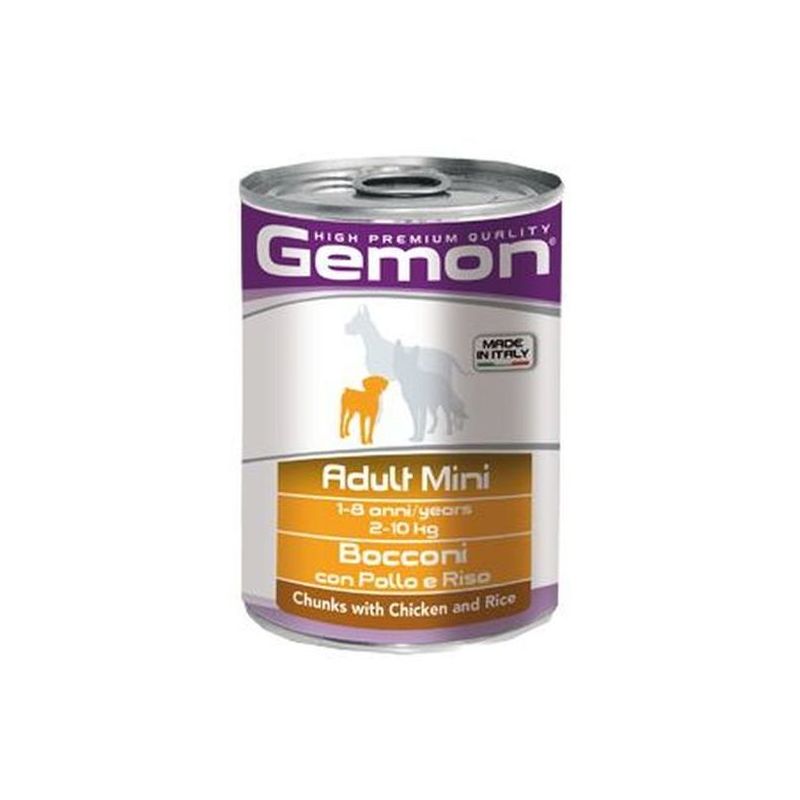 foto del prodotto cane bocconi small pollo e riso 415gr gemon