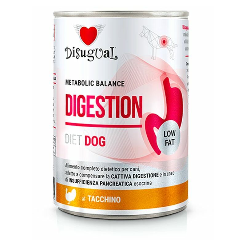 foto del prodotto cane dieta digestion low fat 400gr tacchino disugual