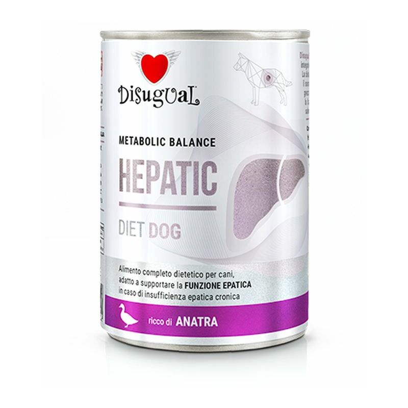 foto del prodotto cane dieta hepatic 400gr anatra disugual