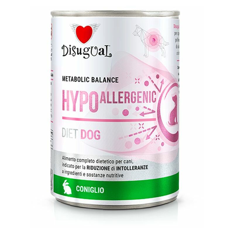 foto del prodotto cane dieta hypoallergenic 400gr coniglio disugual