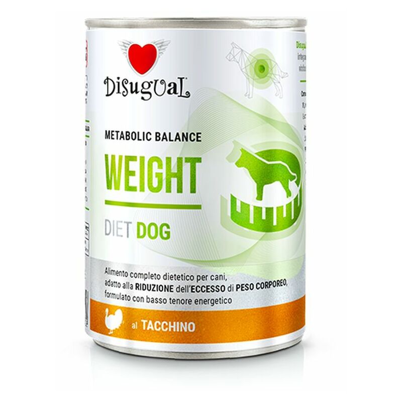 foto del prodotto cane dieta weight 400gr tacchino disugual