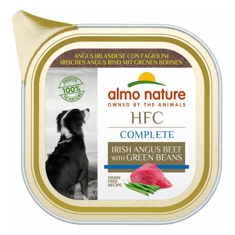 foto del prodotto cane hfc complete 85gr angus e fagiolini almo nature