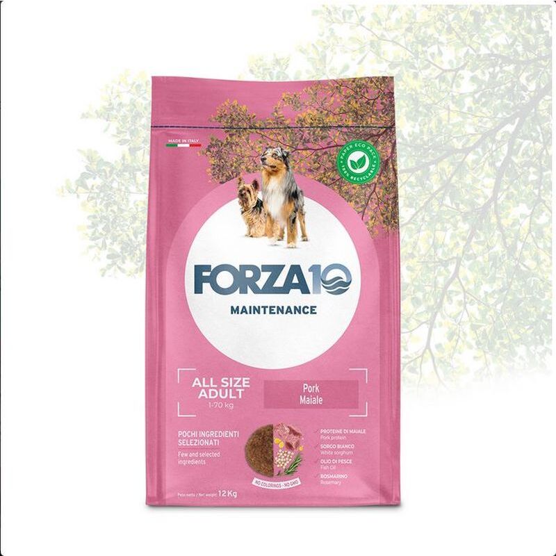 foto del prodotto cane maintenance all size adult 12 kg maiale forza10
