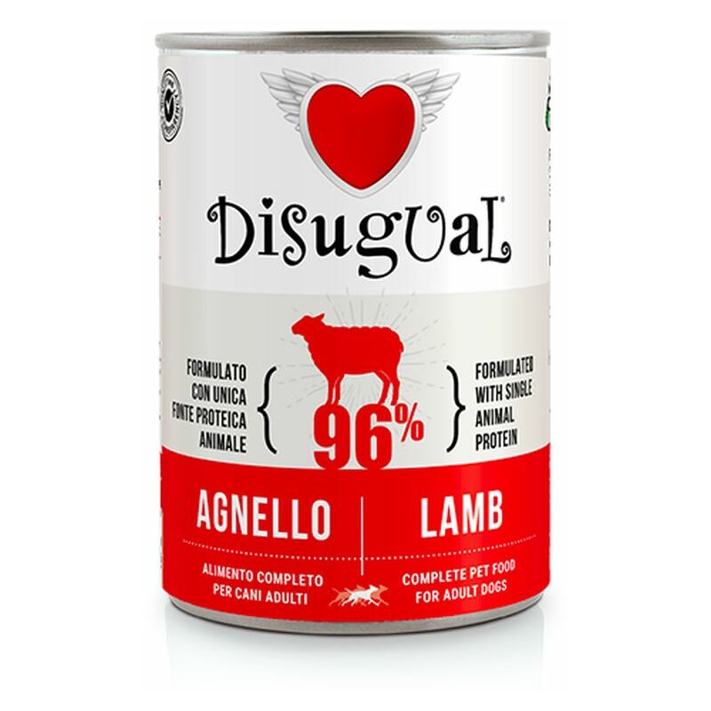 foto del prodotto cane monoproteico lattina 400gr agnello disugual
