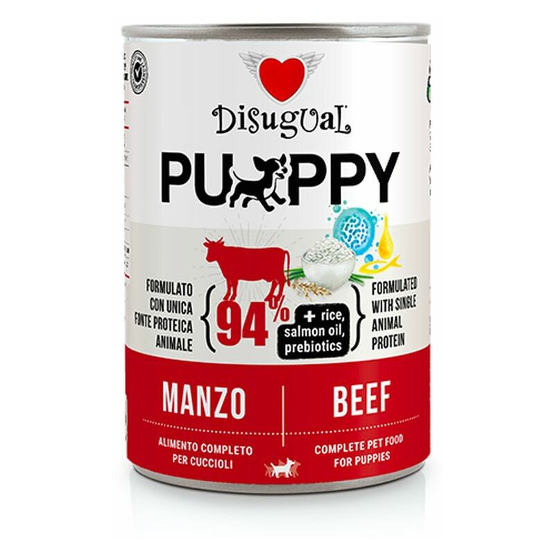 foto del prodotto cane puppy monoproteico 400gr manzo disugual