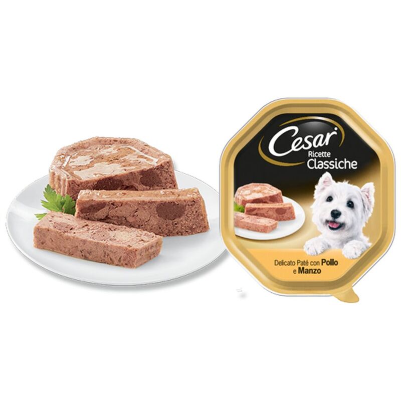 foto del prodotto cane ricette classiche 150gr pollo e manzo cesar
