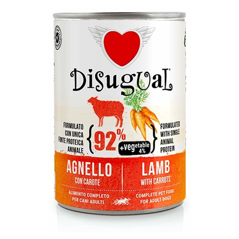 foto del prodotto cane vegetable monoproteico 400gr agnello e carote disugual