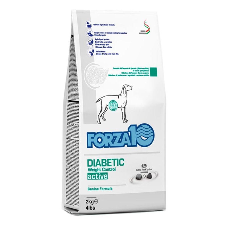 foto del prodotto cane veterinary diabetic weight control active 2 kg forza10