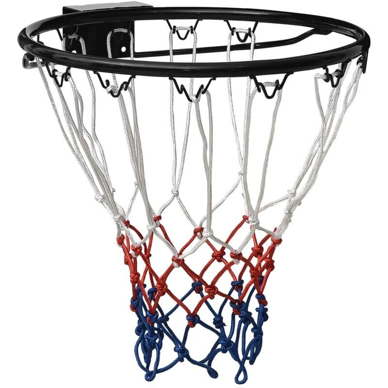 foto del prodotto canestro da basket nero 45 cm acciaio