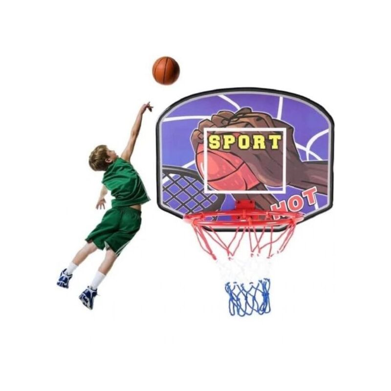 foto del prodotto canestro da basket regolabile con tabellone per esterno bambini art.94940