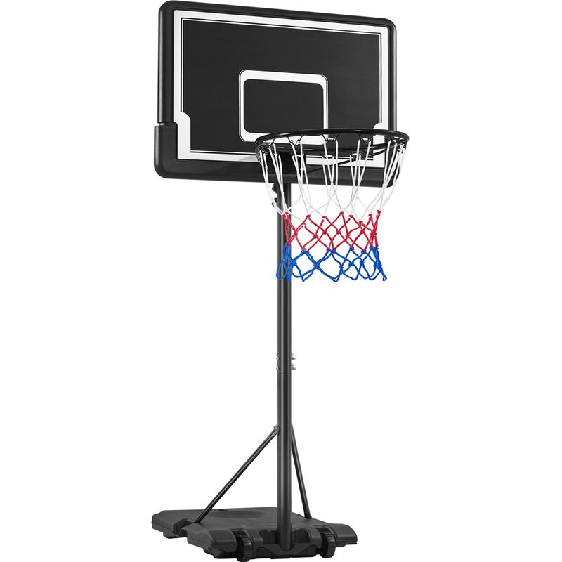foto del prodotto canestro portatile per interni esterni canestro basket camera con colonna tabellone canestro altezza regolabile 234 264 cm - yaheetech
