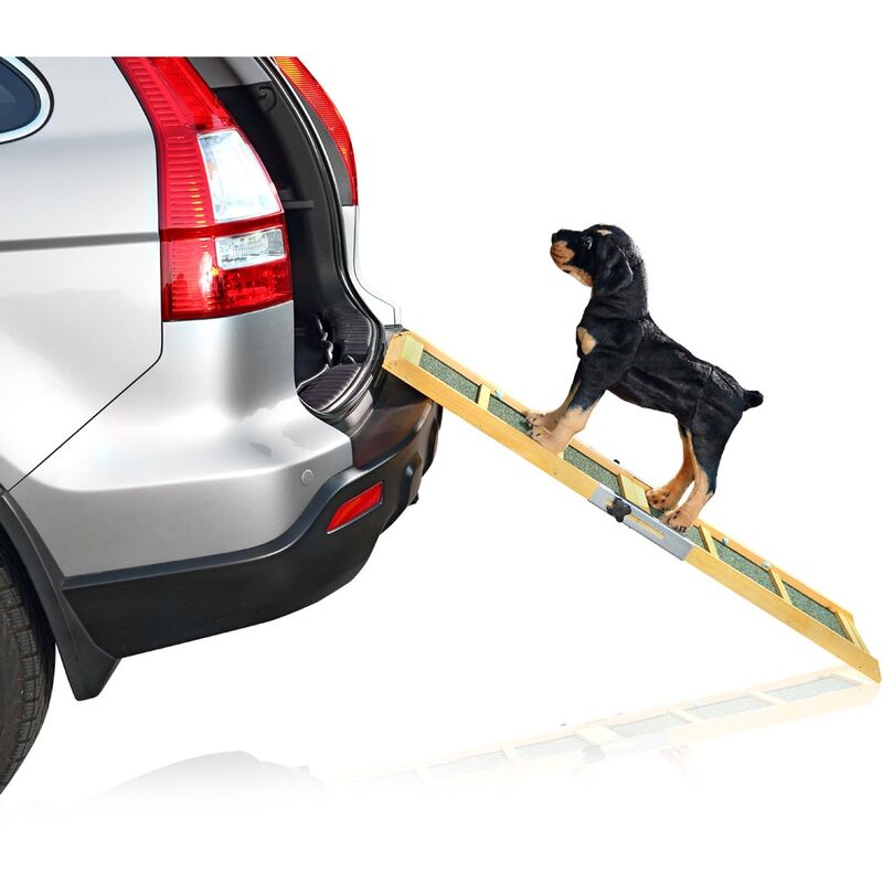 foto del prodotto cani melko auto auto rampa d imbarco per cani di soccorso rampa telescopio d imbarco per cani di soccorso scale per cani