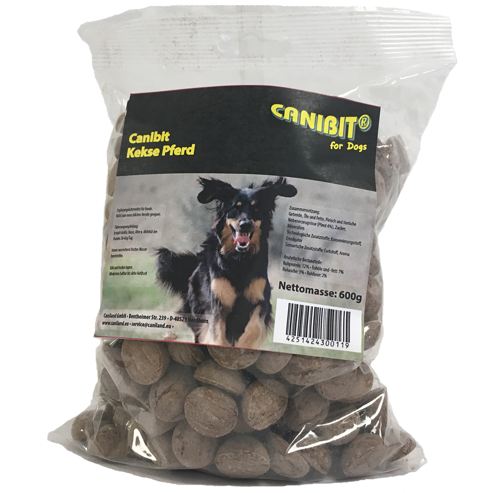 foto del prodotto caniland biscottini di cavallo 3 x 600 g