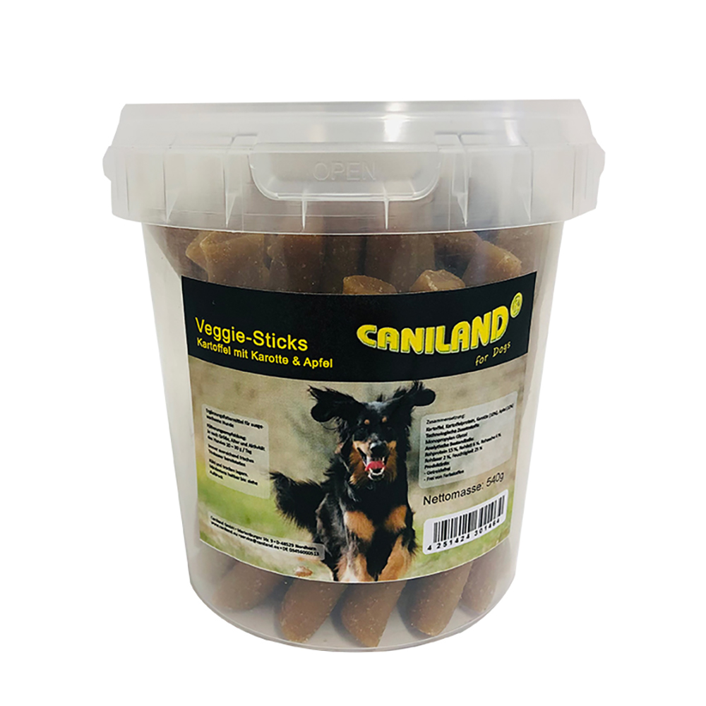 foto del prodotto caniland stick vegetariani snack per cani 540 g
