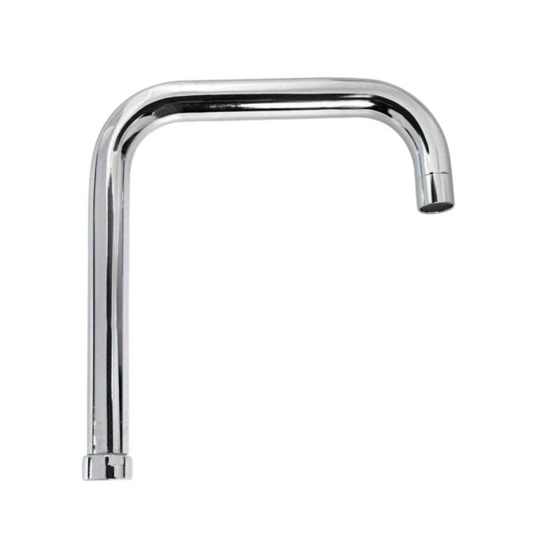 foto del prodotto canna di ricambio alta per miscelatore rubinetto cucina lavello squadrato 24cm