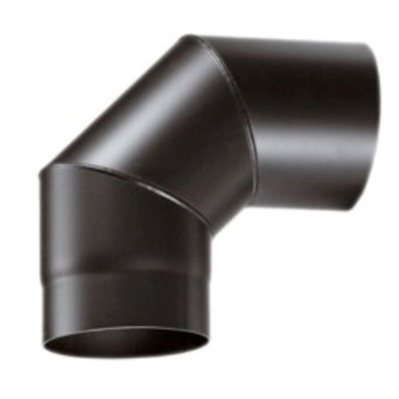 foto del prodotto canna fumaria curva fumi 90gradi diam.80mm stufa a pellet