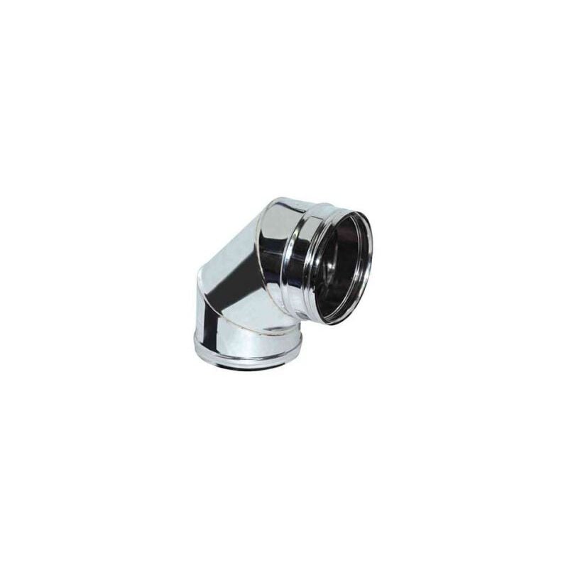 foto del prodotto canna fumaria parete doppia coibentata aria inox dn 100 120 curva 45