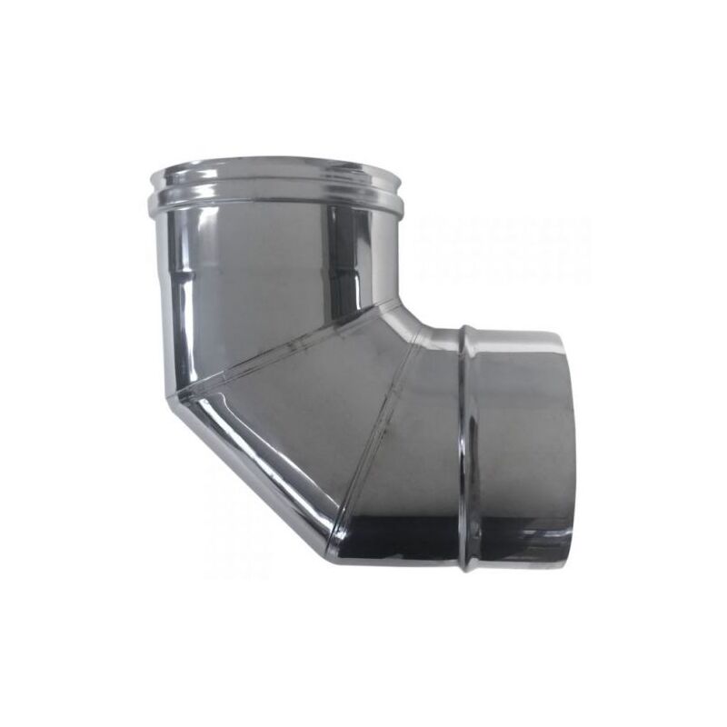 foto del prodotto canna fumaria parete doppia coibentata aria inox dn 100/120 curva 90