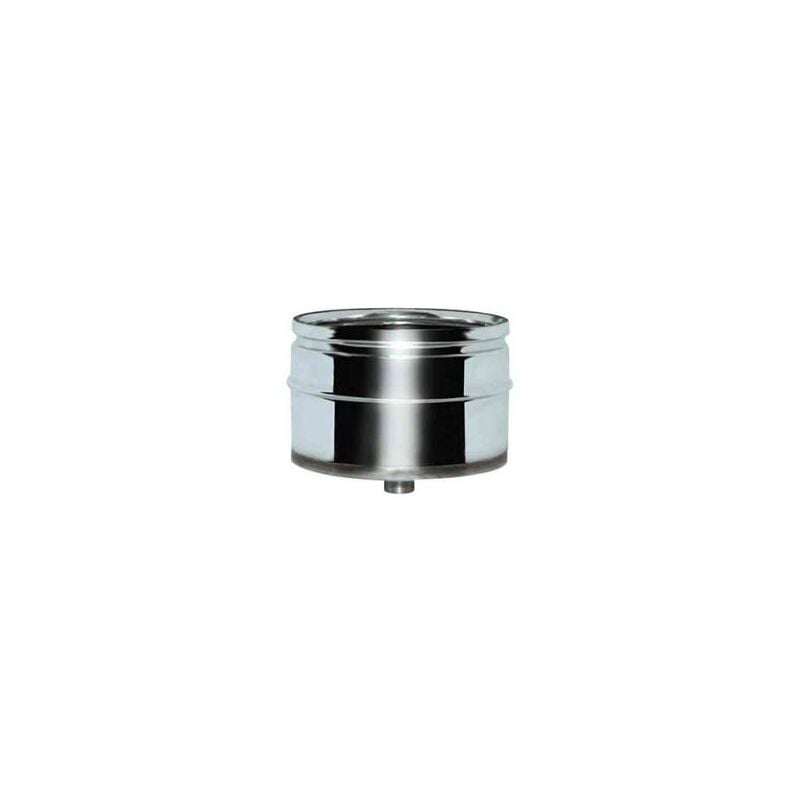 foto del prodotto canna fumaria parete doppia coibentata aria inox dn 100 120 tappo condensa