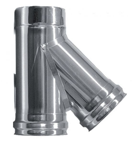 foto del prodotto canna fumaria parete doppia coibentata inox raccordo t 135 dn 350 400