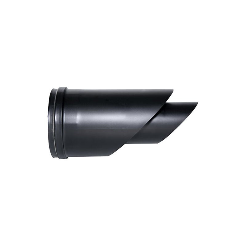 foto del prodotto canna fumaria tubo coassiale terminale orizzontale nero d. 100 150 ce in acciaio 316 per stufa pellet made in italy uni 1856 2