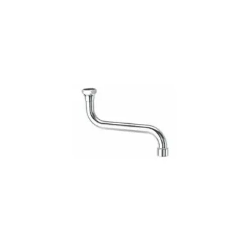 foto del prodotto canna per lavello universale a s con rompigetto in ottone 18 x 30 cm sassi 506