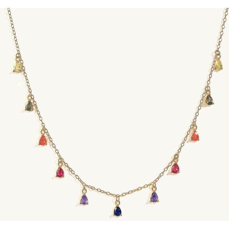 foto del prodotto canner stars moon collana in argento sterling 925 reale per gioielli da donna collana girocollo con catena di diamanti fantasia perla bijoux