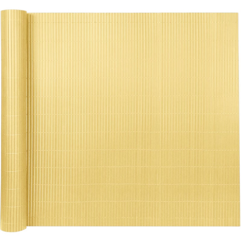 foto del prodotto canniccio frangivista antivento divisorio decorativo recinzione da giardino pvc 90 x 500 cm, con fascette per cavi, per giardino frangivento balcone,