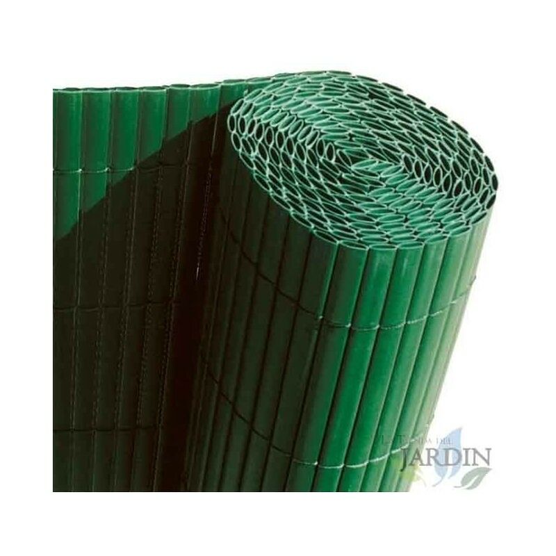 foto del prodotto canniccio pvc recinzione recinto balcone frangivento doppio 1,5 x 3 m, verde, per giardini e balconi, frangivento