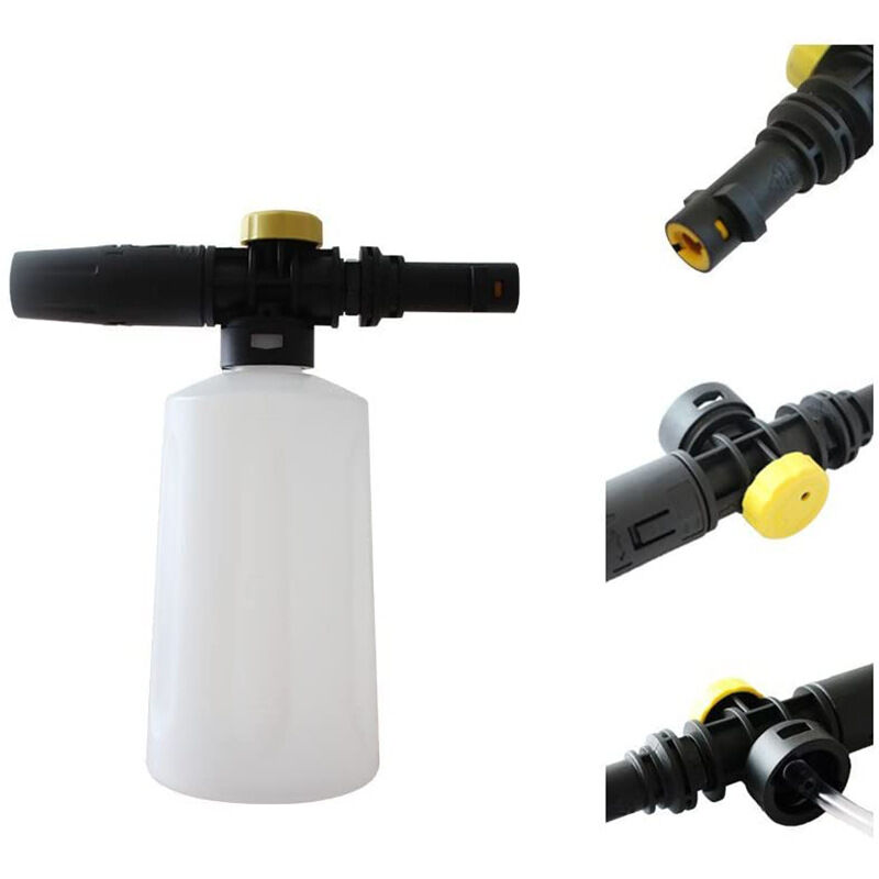 foto del prodotto cannone schiuma per karcher, flacone pistola schiuma con ugello regolabile, lancia schiuma ad alta pressione compatibile con idropulitrici karcher