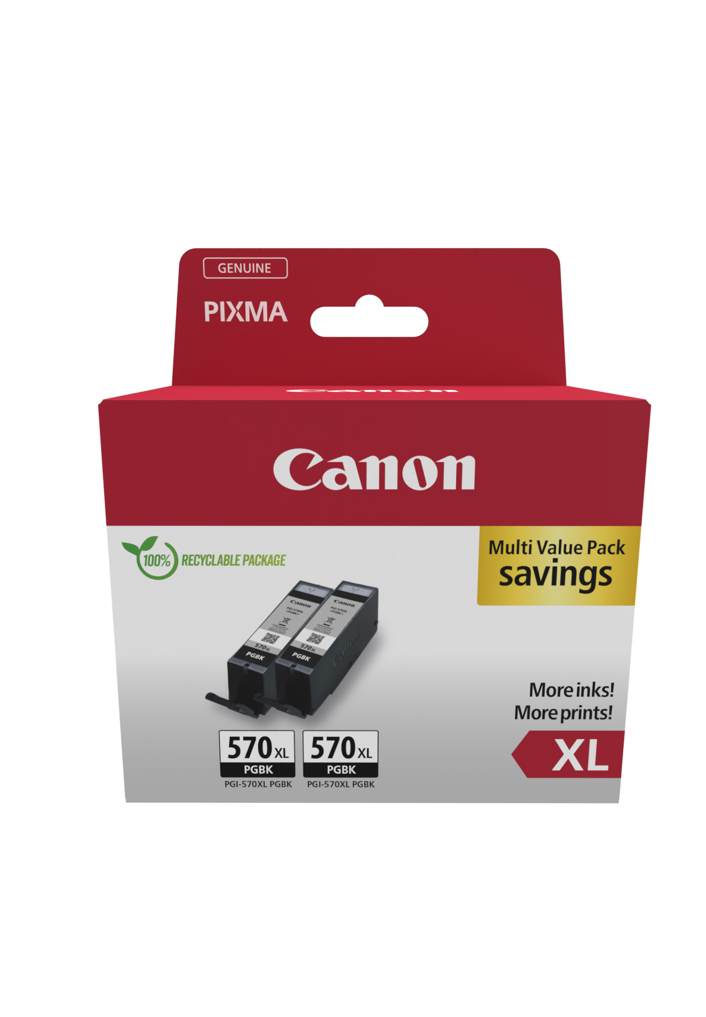 foto del prodotto canon 0318c010 cartuccia d inchiostro 2 pz originale resa elevata xl nero