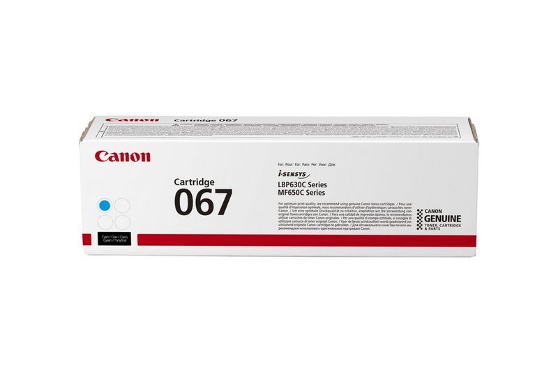 foto del prodotto canon 067 cartuccia toner 1 pz originale ciano