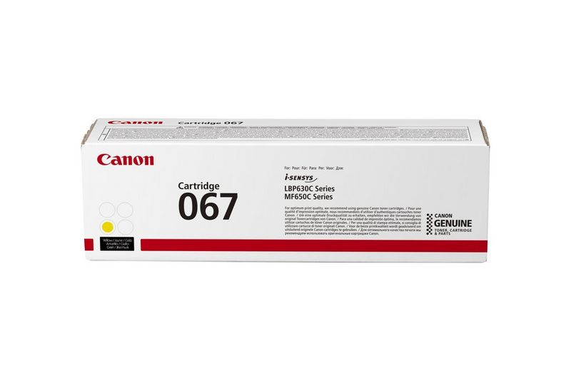 foto del prodotto canon 067 cartuccia toner 1 pz originale giallo