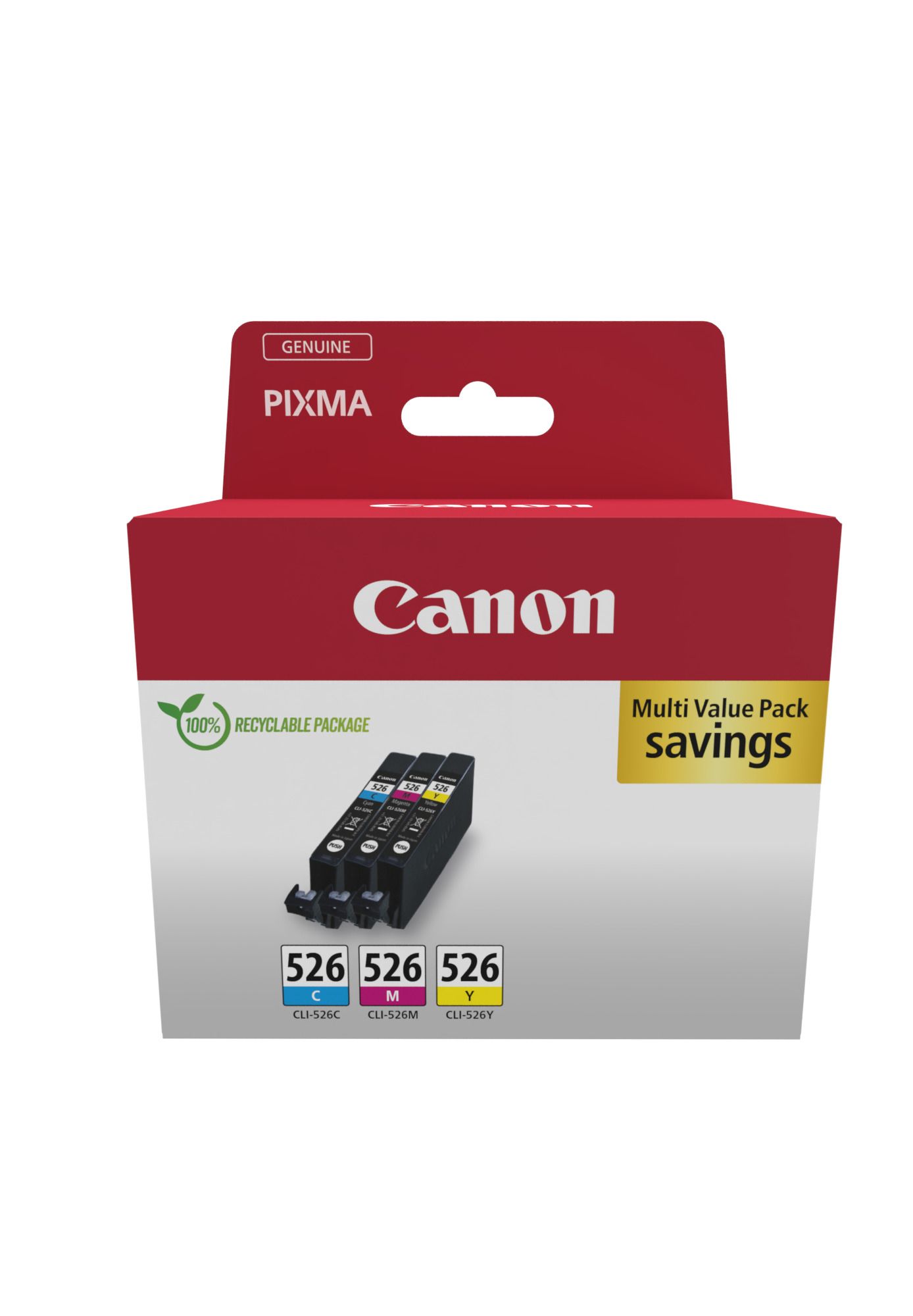 foto del prodotto canon 4541b019 cartuccia d inchiostro 3 pz originale ciano, magenta, giallo