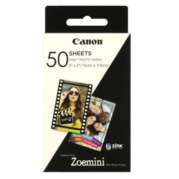 foto del prodotto canon 50 fogli di carta fotografica zink 2 x 3