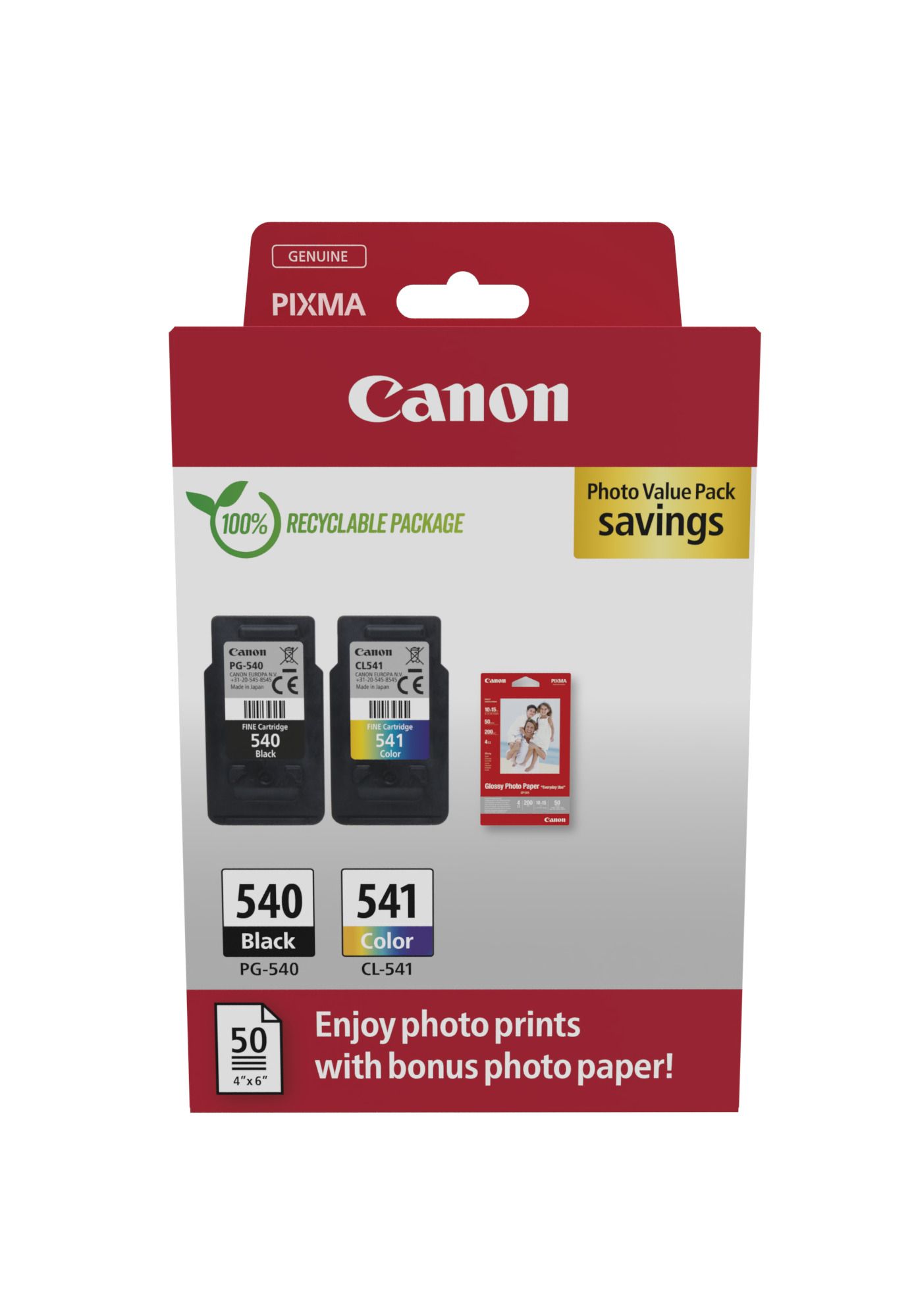 foto del prodotto canon 5225b013 cartuccia d inchiostro 2 pz originale nero, ciano, magenta, giallo