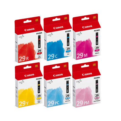 foto del prodotto canon 6 cartucce d inchiostro multipack pgi 29 c m y pc pm r