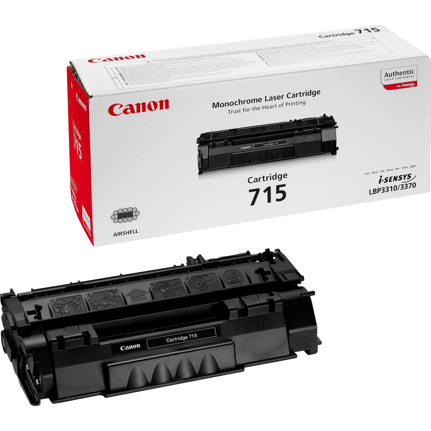 foto del prodotto canon 715 cartuccia toner originale nero