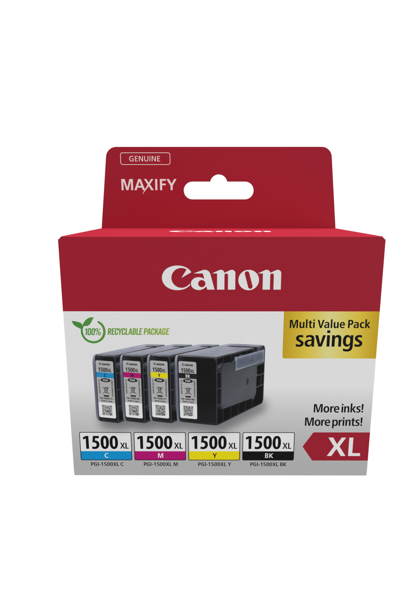 foto del prodotto canon 9182b010 cartuccia d inchiostro 4 pz originale resa elevata xl nero, ciano, magenta, giallo