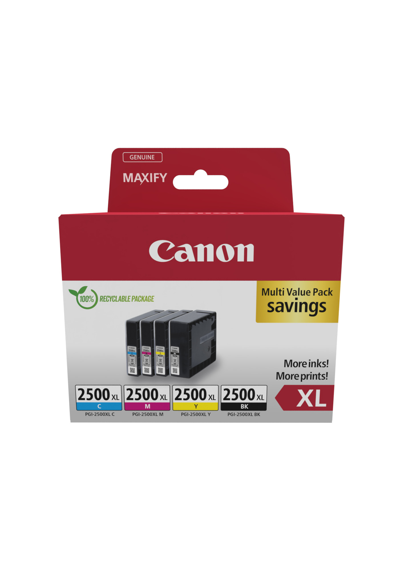 foto del prodotto canon 9254b010 cartuccia d inchiostro 4 pz originale resa elevata xl nero, ciano, magenta, giallo