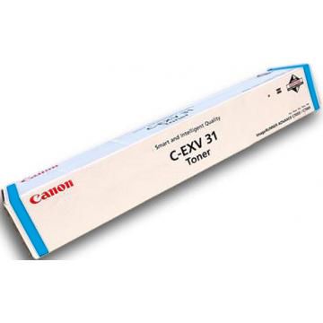 foto del prodotto canon c7055 7065, c exv31 toner, cyan cartuccia toner 1 pz originale ciano
