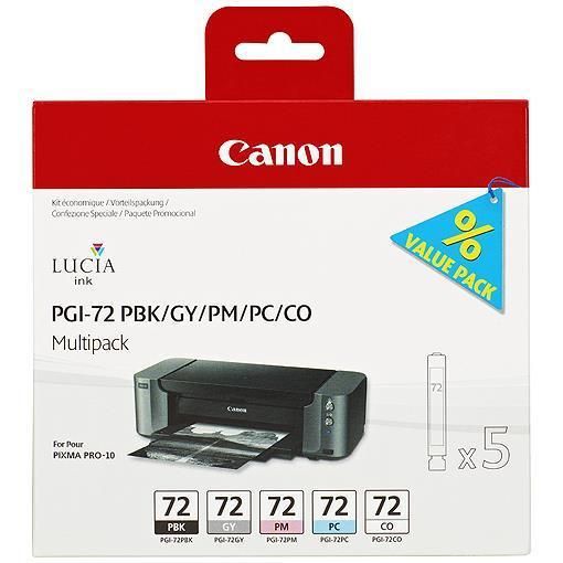 foto del prodotto canon cartucce d inchiostro multipack pgi 72 pbk gy pm pc co