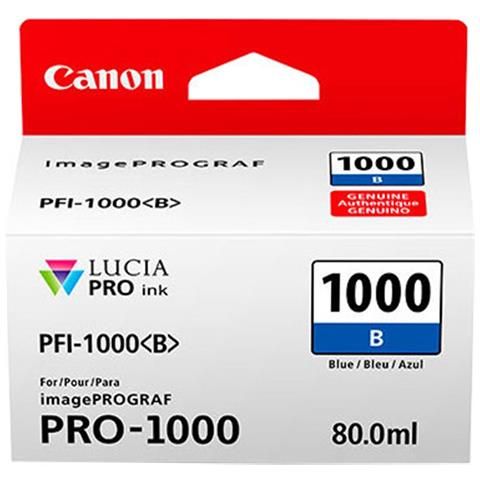 foto del prodotto canon cartuccia d inchiostro blu pfi 1000b