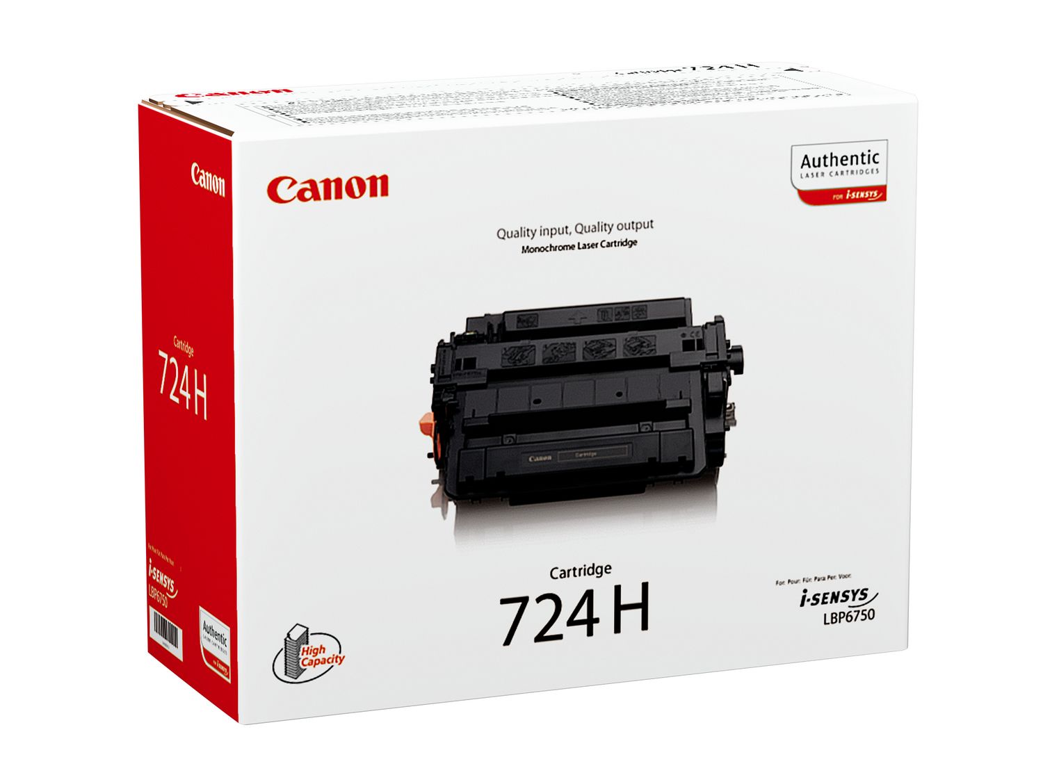 foto del prodotto canon crg 724h cartuccia toner 1 pz originale nero