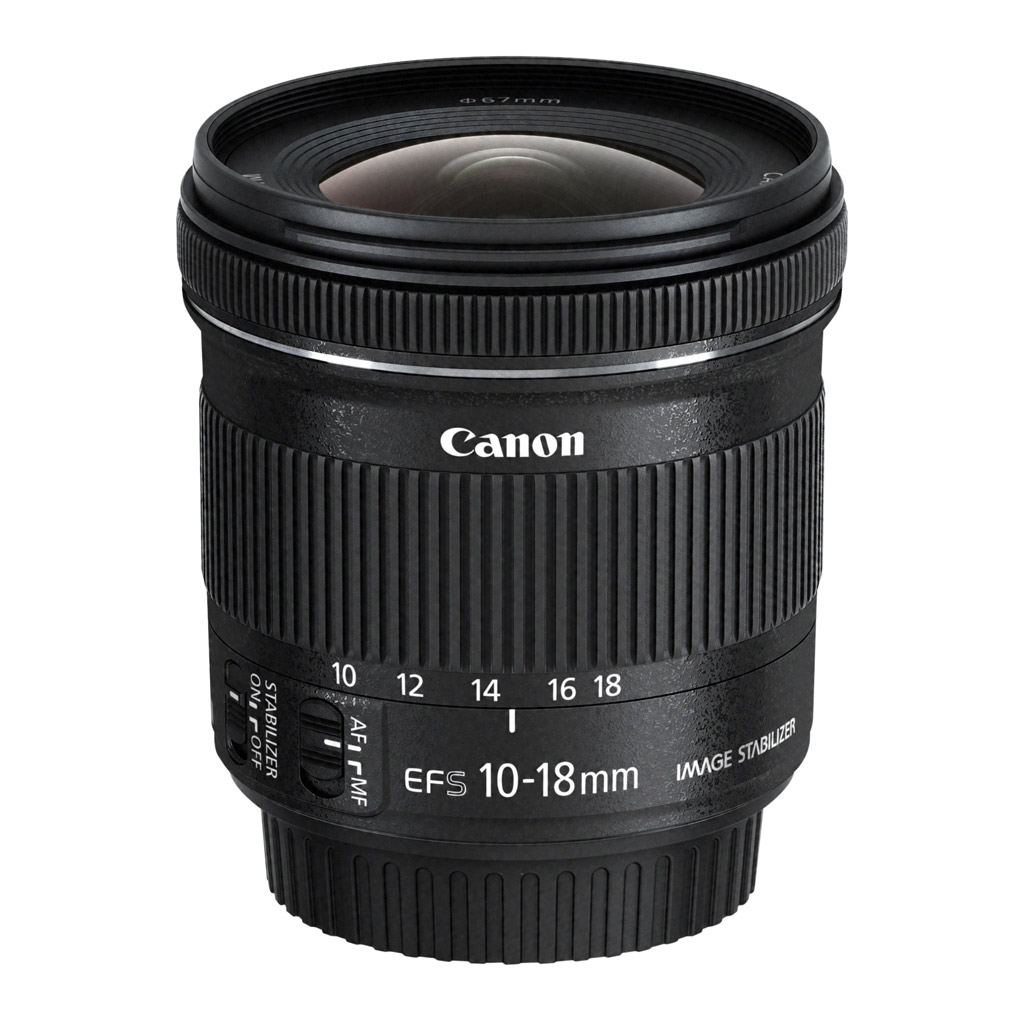 foto del prodotto canon ef s 10 18mm f 4.5 5.6 is stm ew 73c lens cloth slr obiettivo ultra ampio nero
