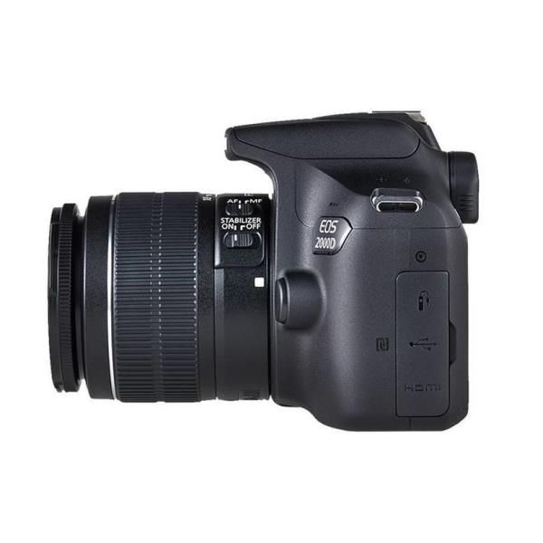foto del prodotto canon eos 2000d bk 18 55 is ii eu26 kit fotocamere slr 24,1 mp cmos 6000 x 4000 pixel nero