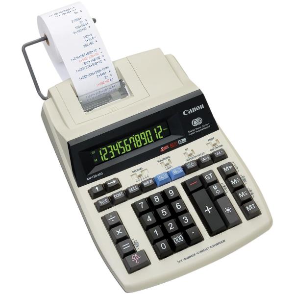 foto del prodotto canon mp120 mg es ii calcolatrice desktop calcolatrice con stampa bianco