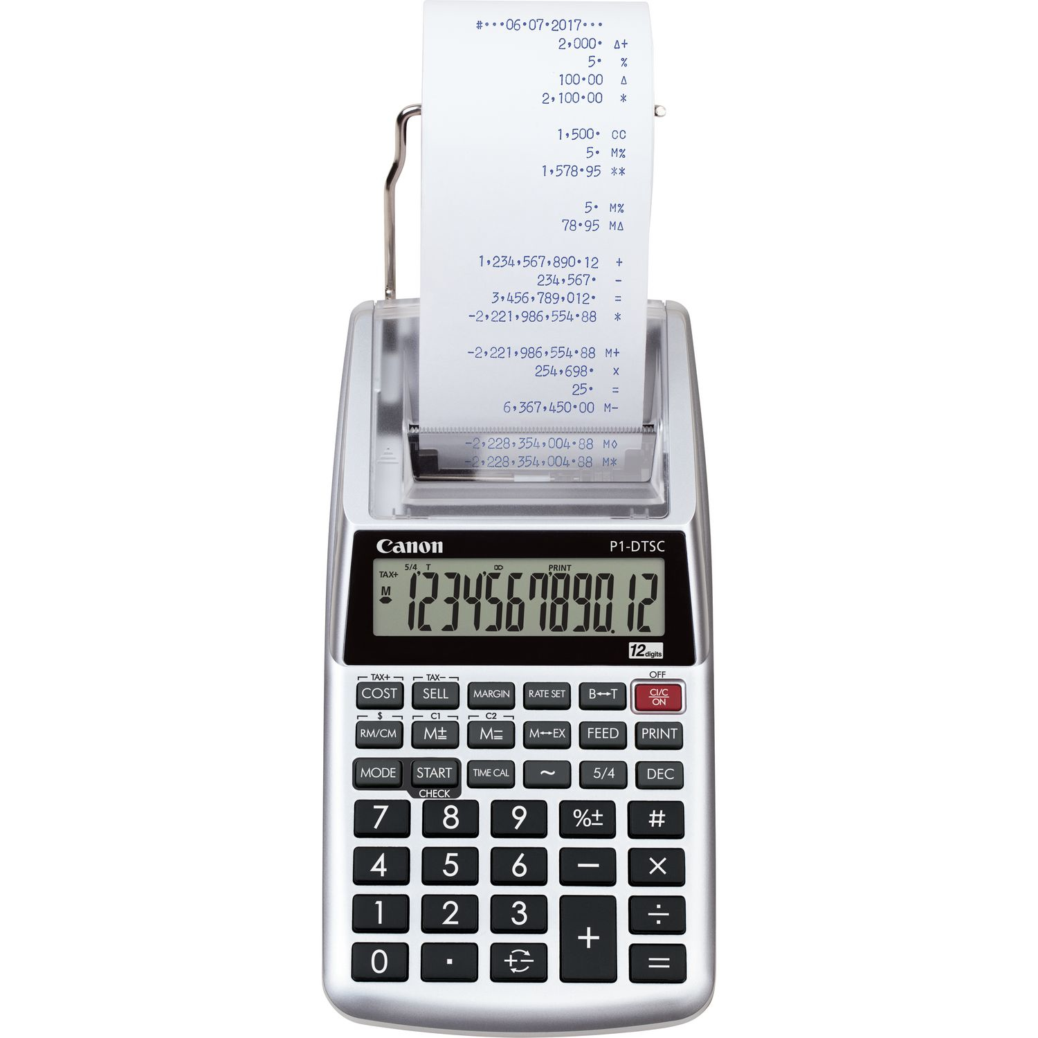 foto del prodotto canon p1 dtsc ii emea hwb calcolatrice desktop calcolatrice con stampa grigio
